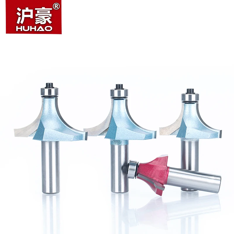 HUHAO-Round-Over Router Bits para Madeira, Ferramenta para Carpintaria, Enmill Industrial com Rolamento, Fresa, Corner Round Over Bit, 1Pc