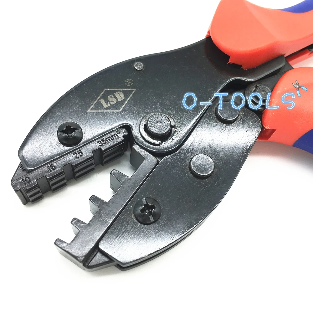 LY-1035GF High Quality Hand Crimping Tools for crimping wire-end ferrules 10,16,25,35mm2 8-2AWG Ratchet Pliers crimper