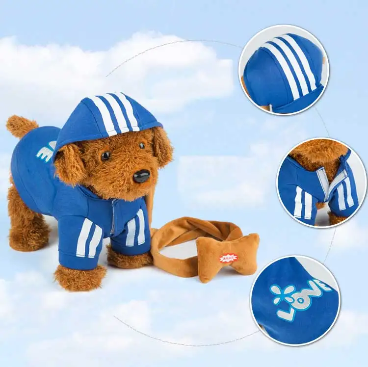 Robot Dog Sound Control Interactive Dog Electronic Pets Plush Puppy Walk 72 Songs Talk Teddy Toys For Children Birthday Gifts