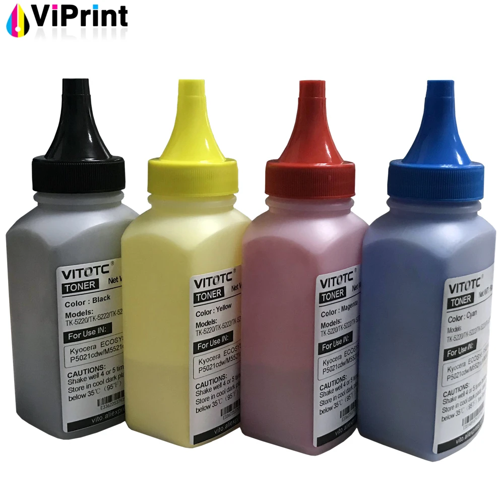 

50g/PC TK-5220 TK-5230 TK-5232 Toner Powder For Kyocera ECOSYS P5021cdn P5021cdw M5521cdn M5521cdw 5026 5521 MFP Laser Printer