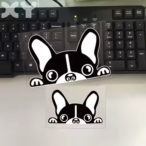 XY French Bulldog Truck Auto Sticker Decal Reflective Type Motorcycle Funny Car Vinyl Stickers Drop Shipping