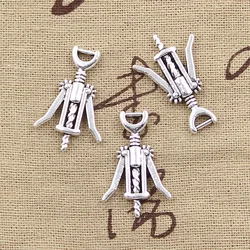 10pcs Charms Wine Opener 27x17mm Antique Tibetan Silver Color Pendant Findings Accessories DIY Vintage Choker Handmade Jewelry