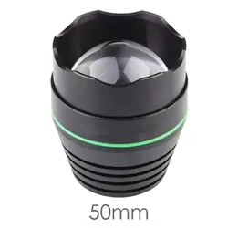 UniqueFire 50MM Convex Lens Adjustable Focus Head Caps for UF-1508 White Green Red Light/IR 850nm/940nm LED Flashlight
