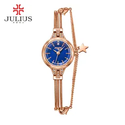 New JULIUS JA-918 Brand Women Watches Gold Genuine Brass Bracelet Hour Clock Montre femme reloj mujer relogio feminino