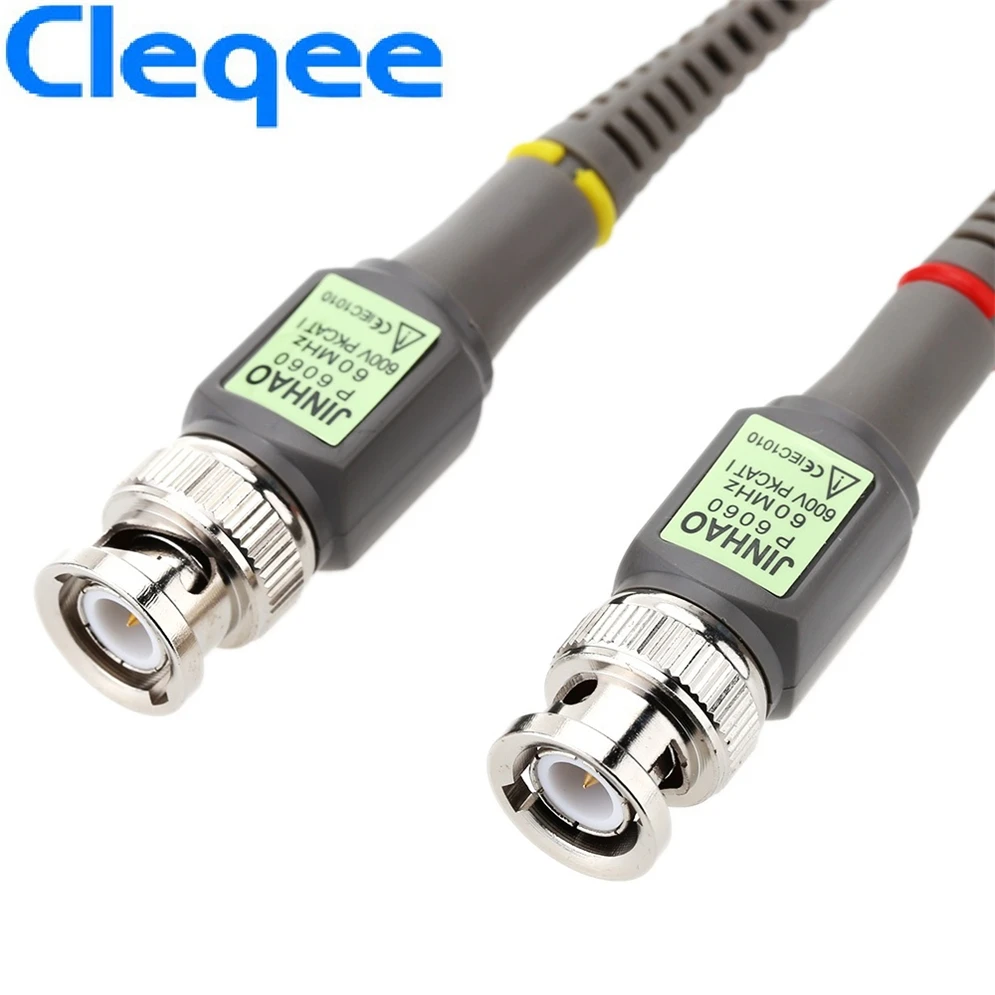 Cleqee 2PCS P6060 Oscilloscope Probe 60MHz Clips For Tektronix oscilloscope HP X1/X10 DC-60MHz
