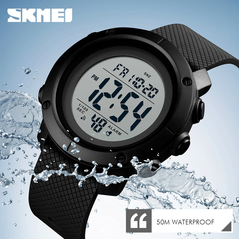 SKMEI Luxury Brand 5Bar Waterproof Watches Sport Watch Men Montre Men Alarm Clock Fashion Digital Watch Relogio Masculino