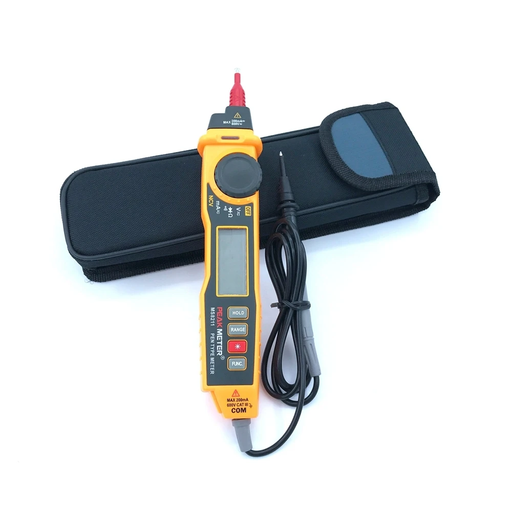 Multimetro digitale tipo di penna MS8211 2000 conteggi senza contatto AC DC tensione corrente Tester Multitester portatile elettrico a diodi