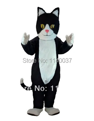 

Black & White Cat mascot costume custom fancy costume theme cosplay kits Cartoon Character anime carnival costume fancy dress