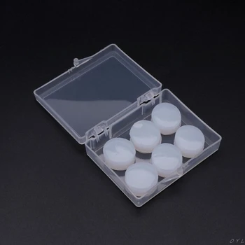 Bouchons d'oreille de protection en Silicone souple, étanches, Anti-bruit, pour la natation, la douche, les Sports aquatiques, 6 pièces