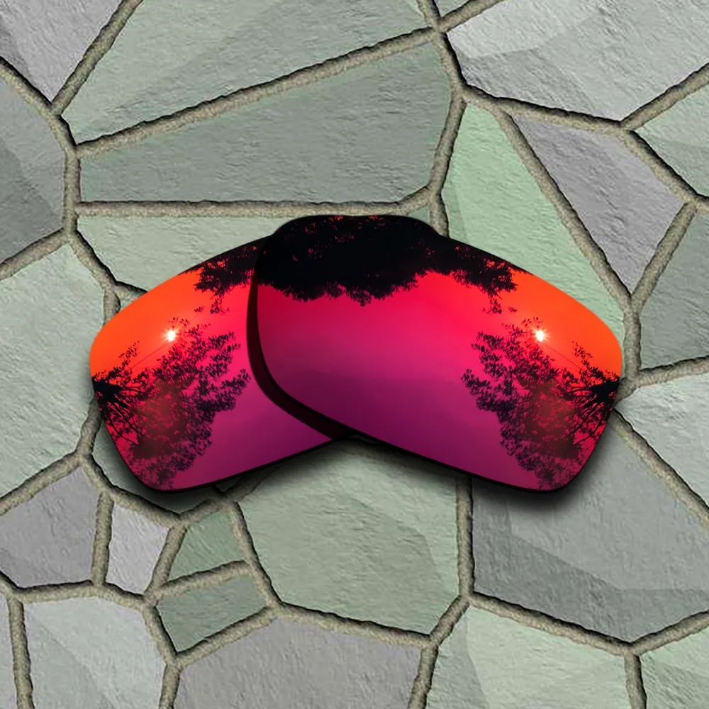 Violet Red Anti-scratch Polarized Replacement Lenses for Oakley Crankcase