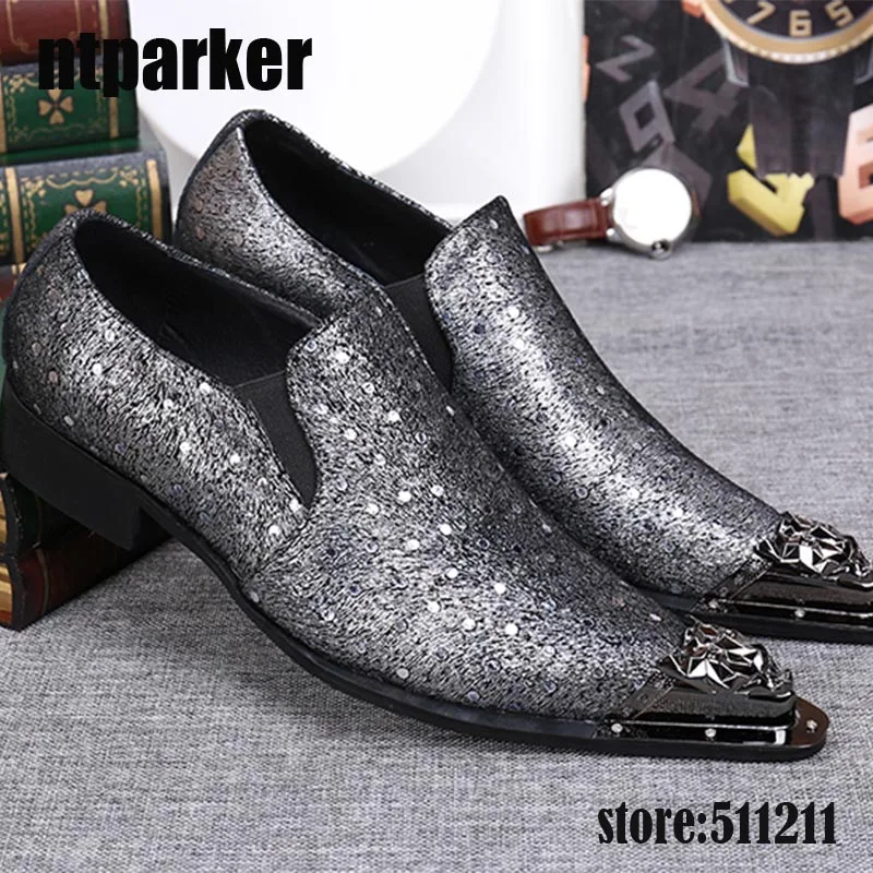 silver formal dress shoes Bravo 1