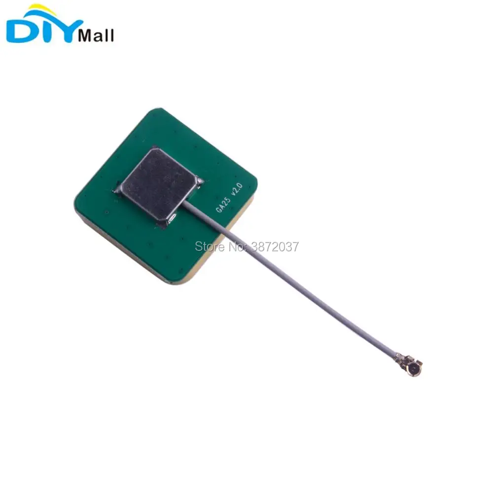 10 pz/lotto 25x25x6.5 millimetri GPS Beidou Antenna Attiva IPX Connettore 1575.42 MHZ 1561 MHz