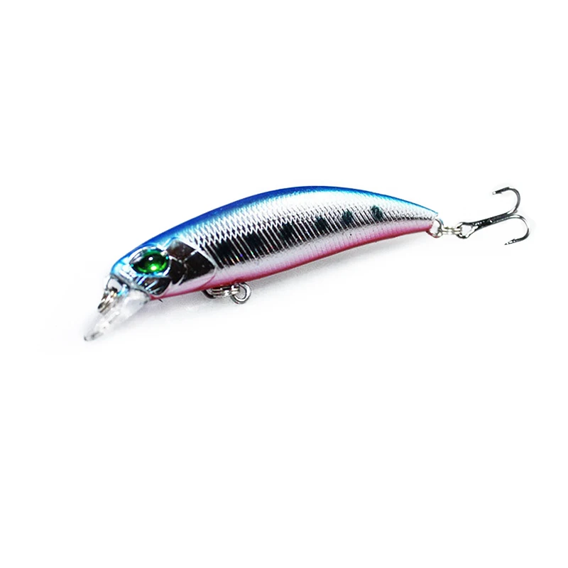 1PCS Floating Minnow Fishing Lure Laser Hard Artificial Bait 3D Eyes 6.5cm 4g Fishing Wobblers Crankbait Minnows