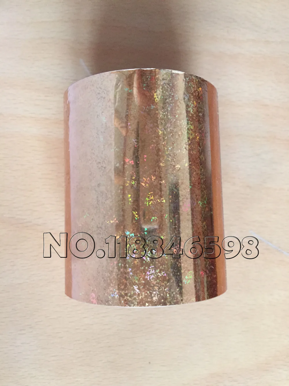 Holographic Foil Hot Stamping for Paper or Plastic Gold Color 80mmx120M DIY Beautiful Card