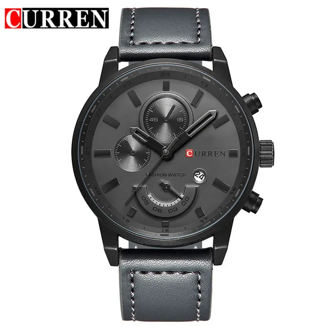 Relogio Masculino Curren Quartz Watch Men 8217 Top Brand Luxury Leather Mens Watches Fashion Casual Sport Clock Men Wristwatches