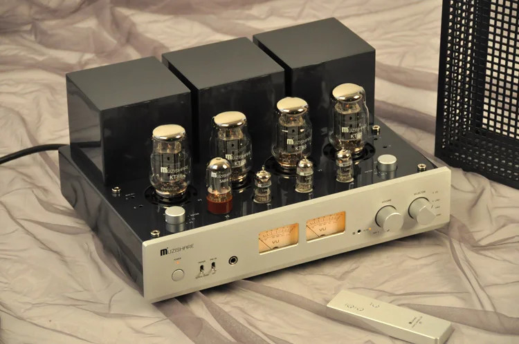 Latest MUZISHARE X7 Push-pull Stereo KT88 Valve Tube Integrated Amplifier Phono Preamp 45W*2 Power Amp
