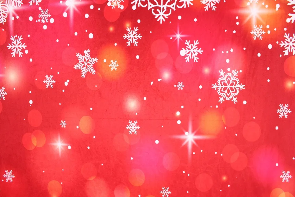 Винтажные Красные Рождественские фоны для фотосъемки рождественские украшения для дома снежинки хлопковые моющиеся студийные фоны