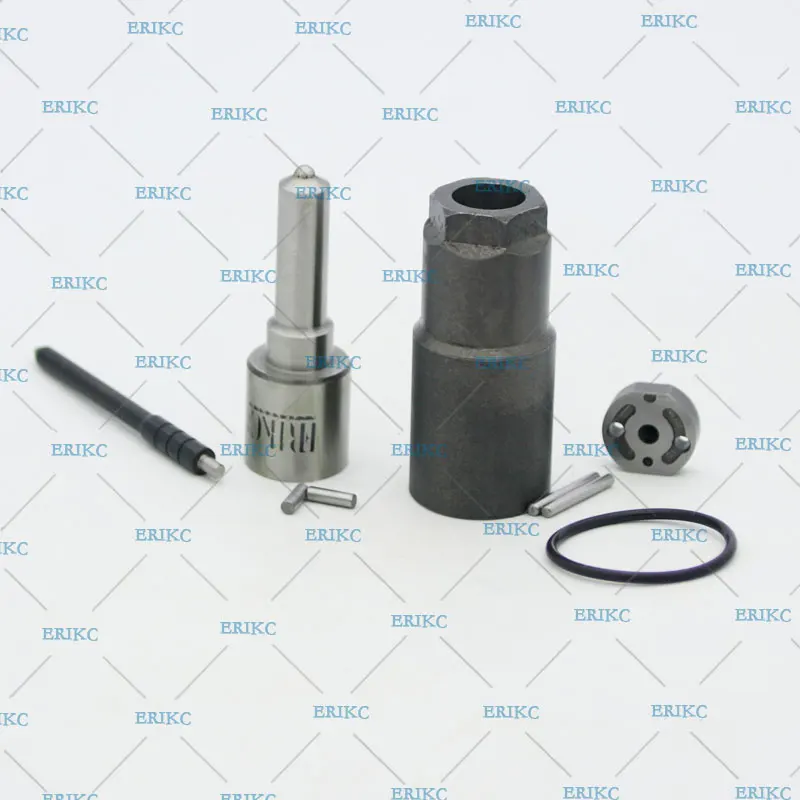 ERIKC Ijector Replacements Kits Nozzle DLLA155P1025 Valve Plate, Pin, Sealing Ring for Toyota Hilux 095000-7410 095000-7780