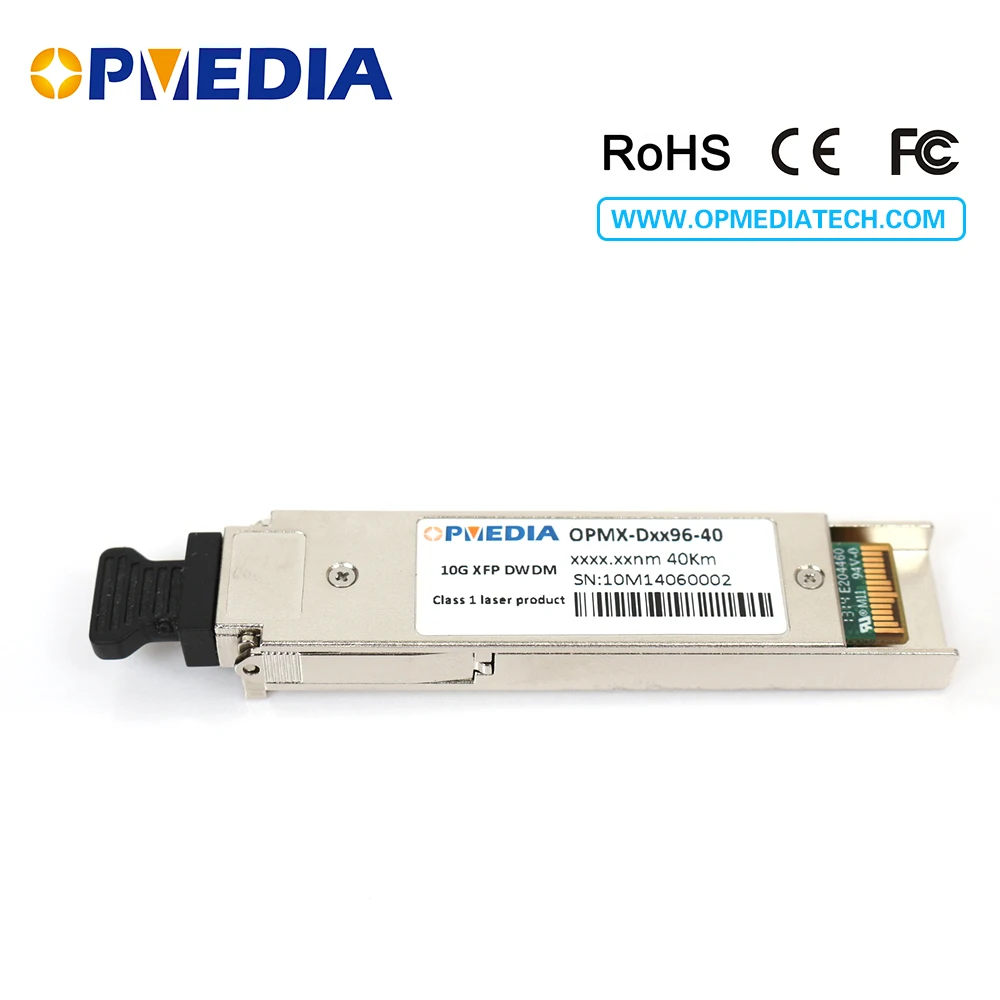 Compatible with Extrem 10Gbase-DWDM XFP transceivers, 10G 40KM C-Band1563.86nm~1528.77nm optical module