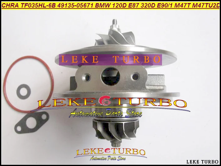 

Turbo CHRA Cartridge TF035HL-6B 49135-05671 49135-05670 11654716166 For BMW 120D E87 320D E90 E91 03- M47T M47TU2D20 2.0L 163HP