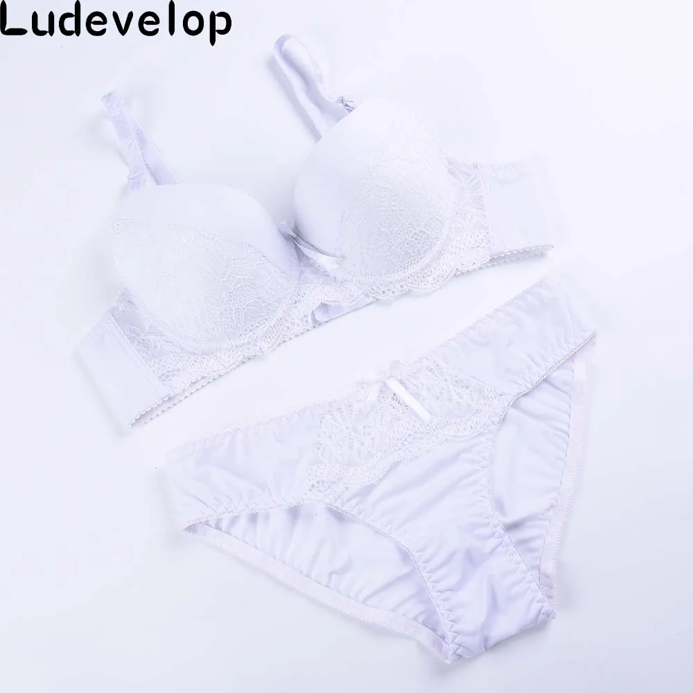 Ludevelop Brand Underwear Women Bra Set Female Sexy Seamless Bra And Panty Set Plus Size Fashion Push Up Bra Lingerie set