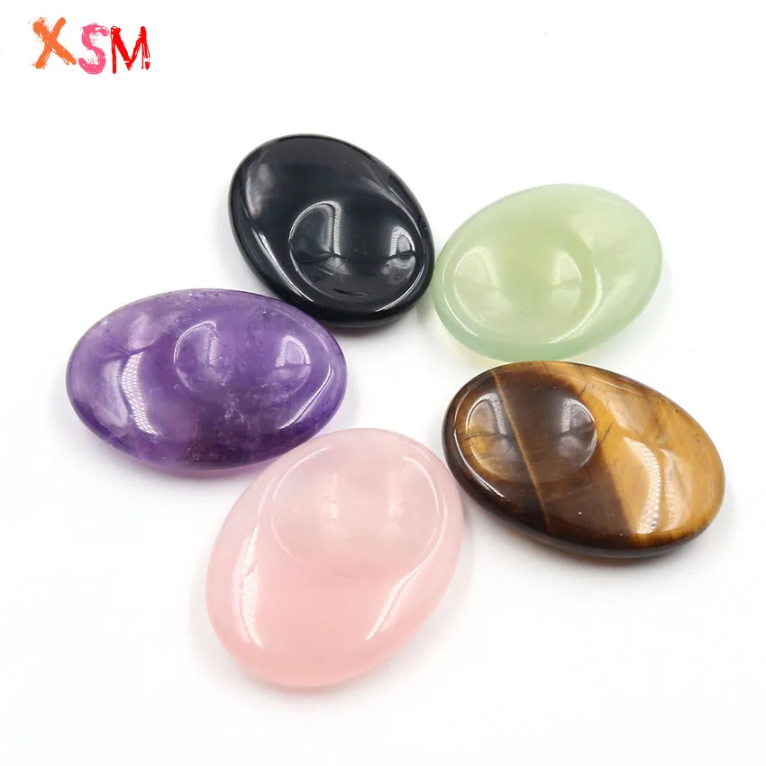 1 Pcs Natural Stone Thumb Massage Beads Jewelry Elegant Crystal Quartz Scraping Plate Body Care Reiki Healing Tool for Men Women