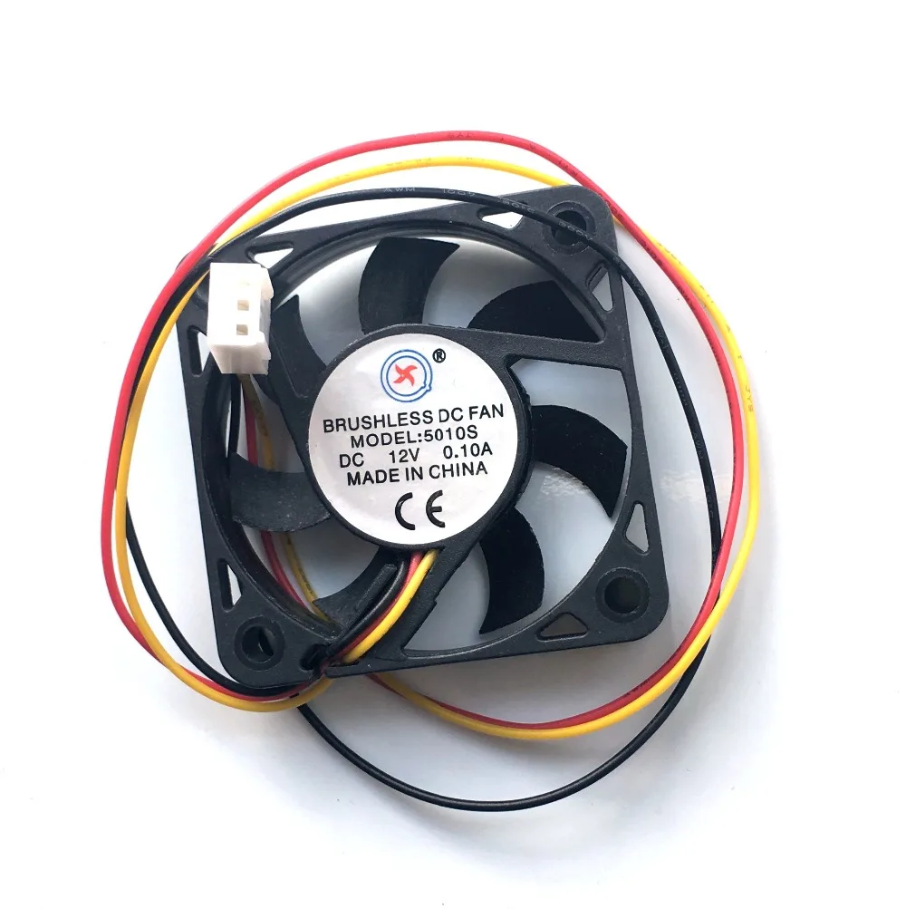 1 pcs Brushless DC Cooling Fan 7 Blade 12V 5010S 50x50x10mm 3 Wire