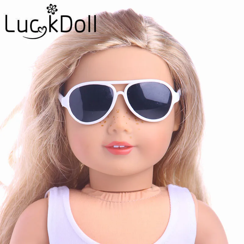 5 Colors Fa  Sunglasses Fit 18 Inch American&43 CM Baby Doll Clothes Accessories,Girl's Toys,Generation,Birthday Gift