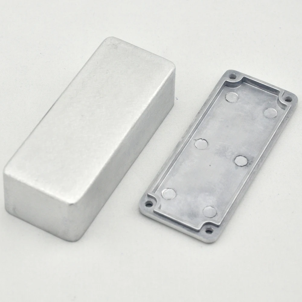 Imagem -03 - Alumínio Metal Stomp Box Pedal de Efeito Guitarra Case Enclosure 1590a Pcs