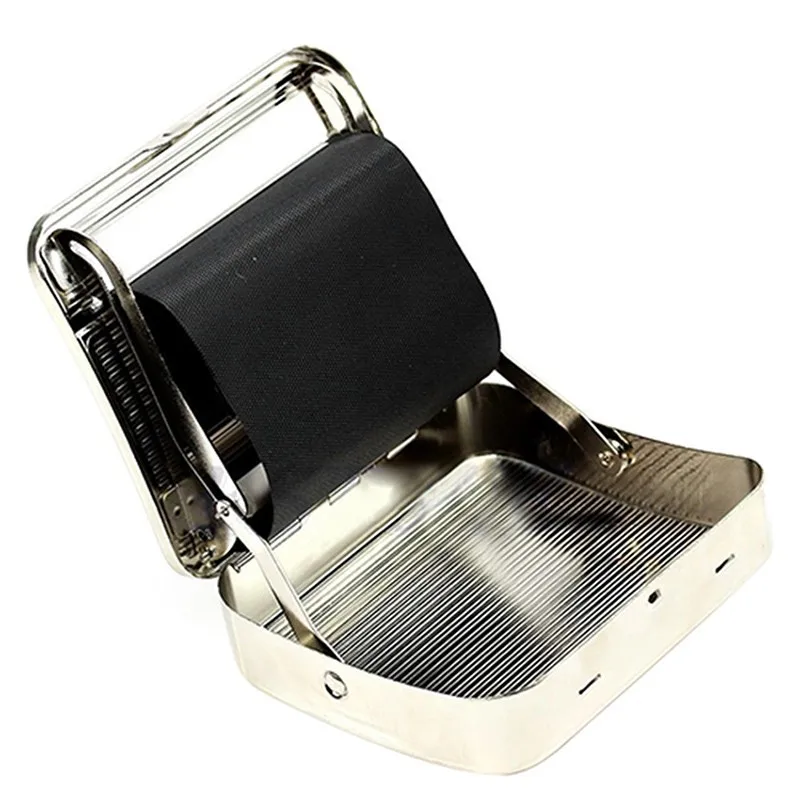 1Pcs Automatic Cigarette Rolling Machine Manual Tobacco Rolling Machine Box Case Durable Metal Cigarette Maker