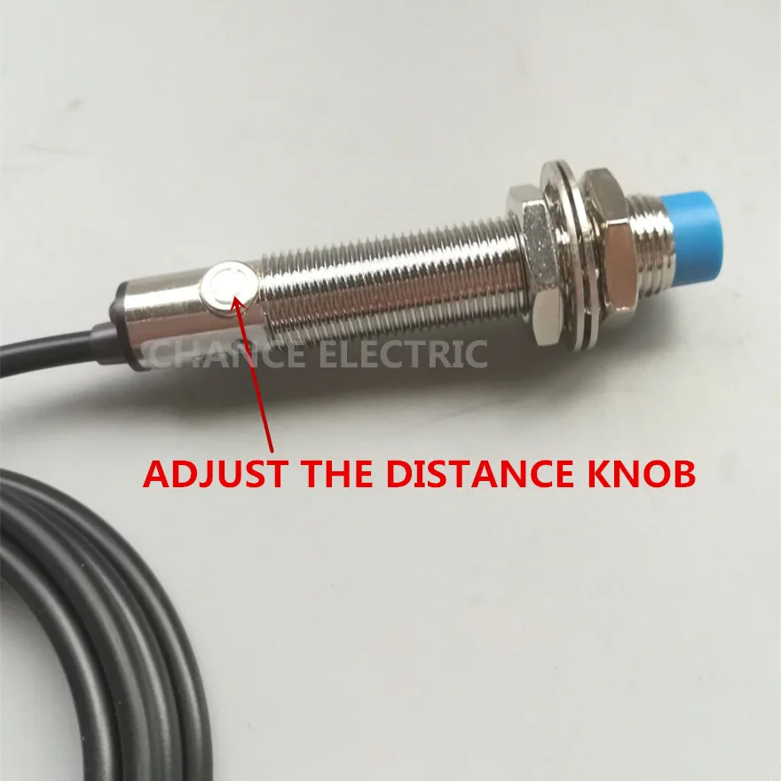 CHUX Cylinder Capacitive Type Proximity Sensor M12 4mm 10-30v DC NO/NC CM12-4-DNA/DNB Capacitance Liquid Switch NPN