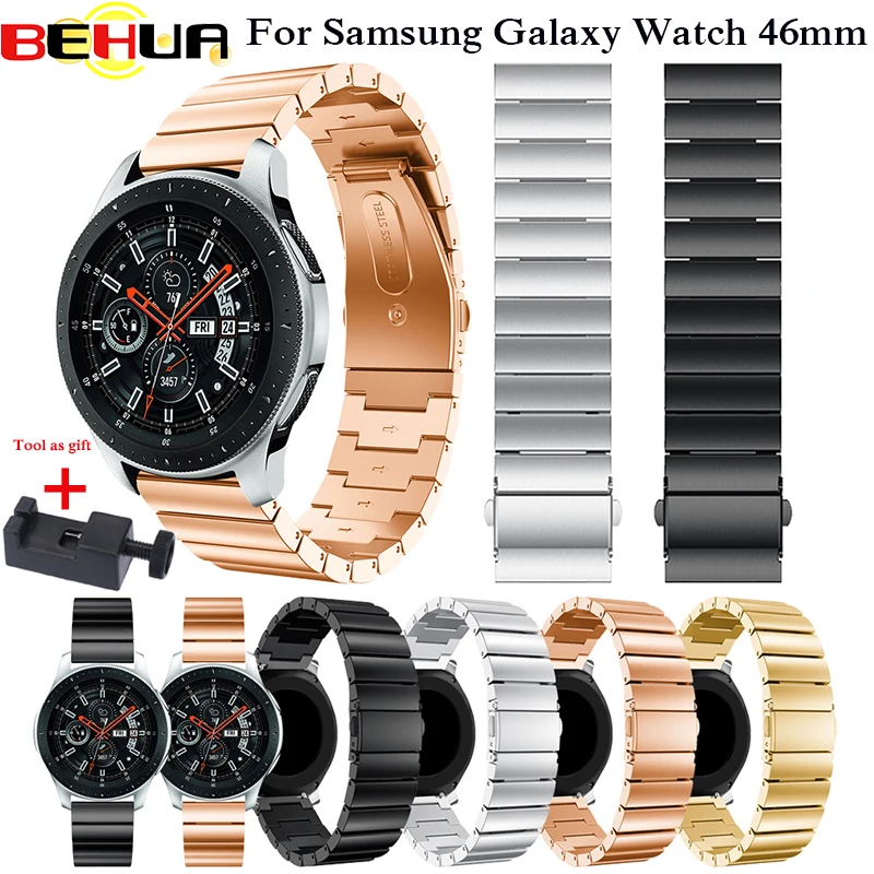 22mm Watch Strap 316L Stainless Steel For Samsung Galaxy Watch 46mm Watchband For Samsung Gear S3 Classic Frontier Watch band