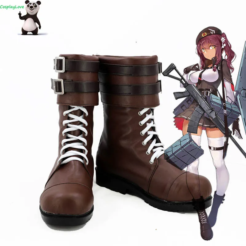 

Girls Frontline Saiga12 Brown Cosplay Shoes Boots Custom Made For Hallowee Christmas CosplayLove