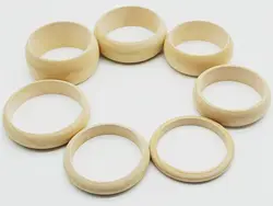 1pcs Natural Wooden Blank Bangle Bracelets for DIY Jewelry Making, Painting, Craft Gifts - Untreated Plain Wood Various Sizes