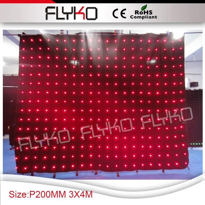 free shipping P20CM 3M*4M price factory indoor led display video wall