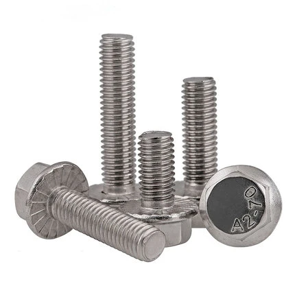 M6*8/10/12/16/20/25/30mm  304 Stainless Steel Flange External Hexagon Hex socket Head Cap Bolts Screws