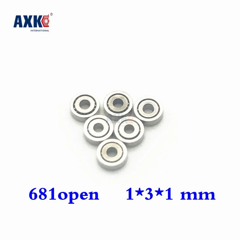 2023 Hot Sale New Steel Rolamentos Free Shipping 1000pcs/lot 681 Miniature Bearings Ball Mini Open Bearing 1*3*1 Mm 681open