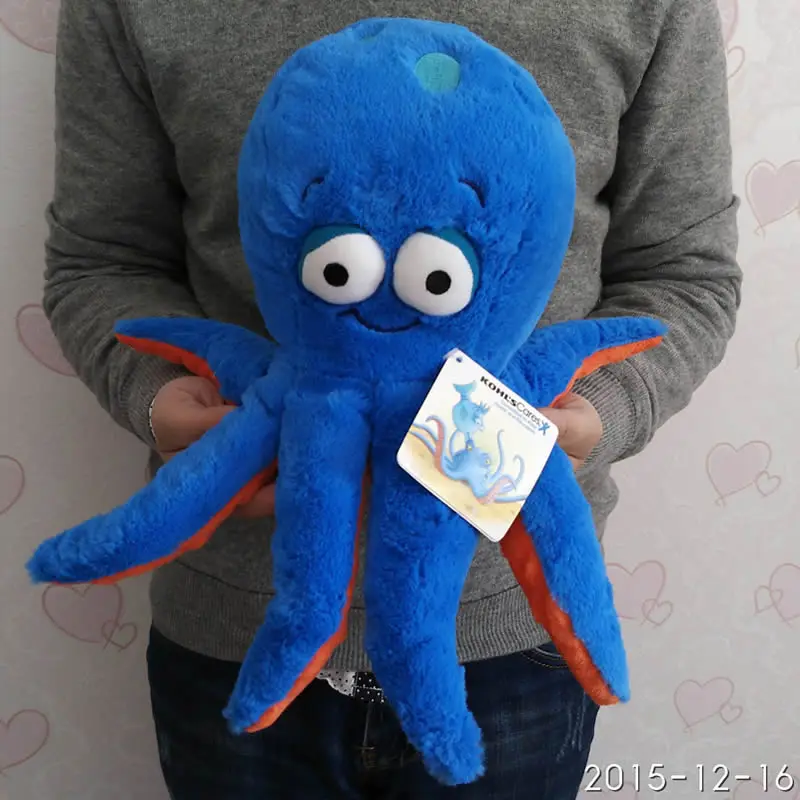 30cm=11.8'' Original 3D eyes Blue Octopus doll Stuffed animal soft plush toys for baby gift