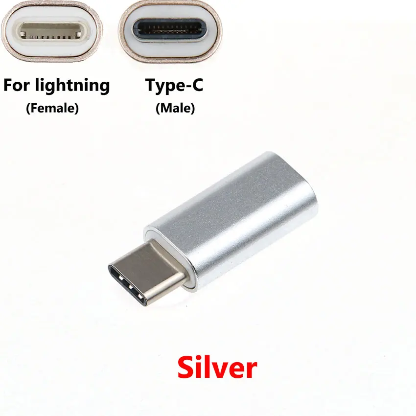 Cltgxdd 8 Pin Female Naar Type-C Male Adapter Usb C Kabel Converter Opladen Connector Adapter Voor Xiaomi Mi6 mi5 Voor Huawei P9