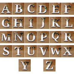 1 stuks 10 cm kleine letter sticker met EVA 3D bruiloft decor acryl spiegel sticker DIY partij reclame woord