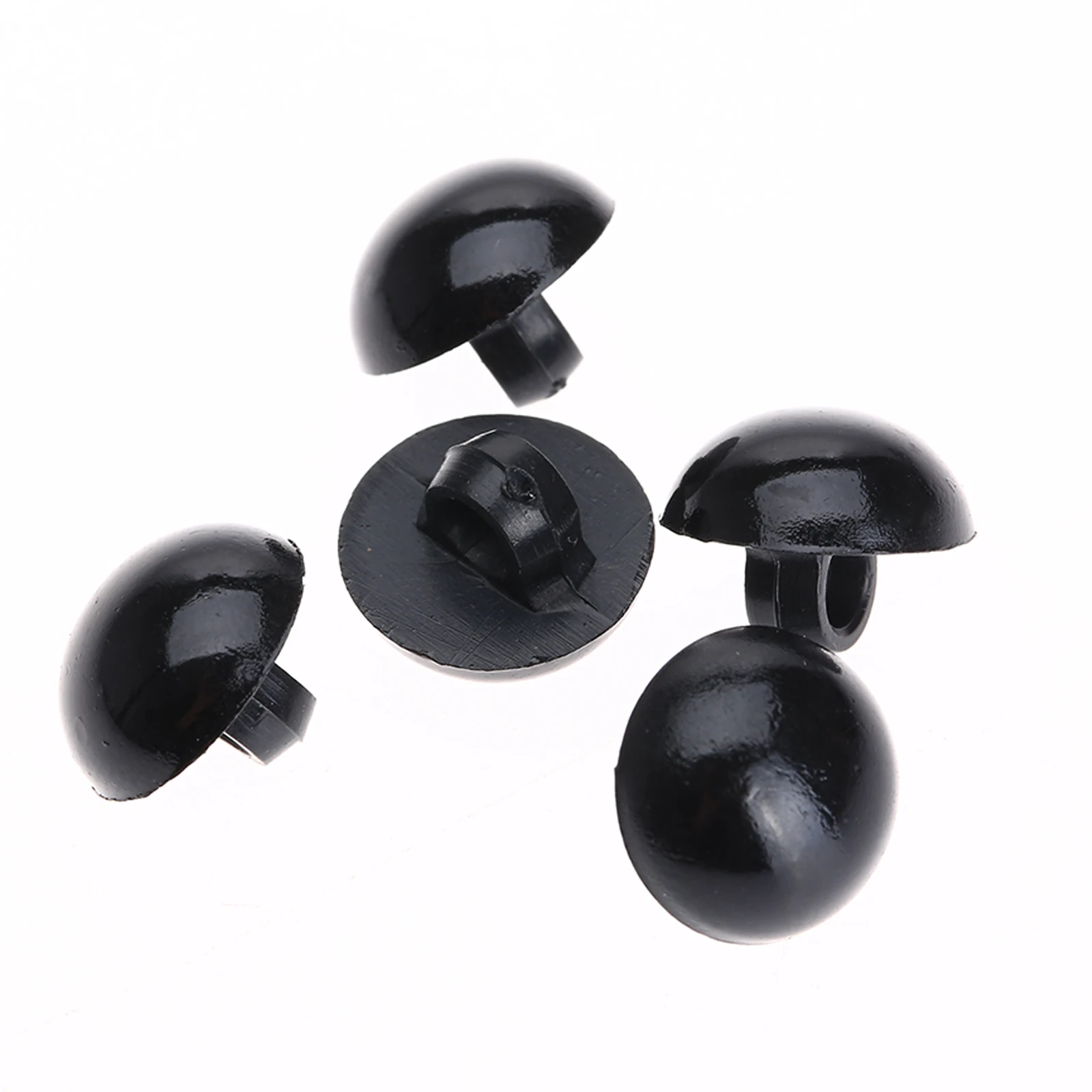 100Pcs Black Buttons Mushroom Domed Sewing DIY Animal Eyes Toy Diy Buttons Sewing Garment Leather Craft 9/10/11.5/12.5/15/20mm