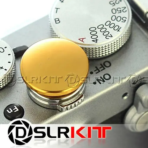 Soft Release Gold Metal Button for Leica Contax Fujifilm X100 size:L