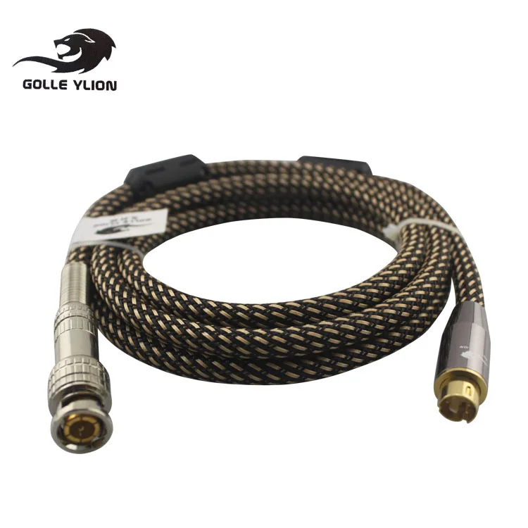 Video Cable 4 Pin Male S-video to BNC Male Female 75-5 Monitor Video Signal Interconnect Cable Q9 Video Security Line OFC 1M 2M