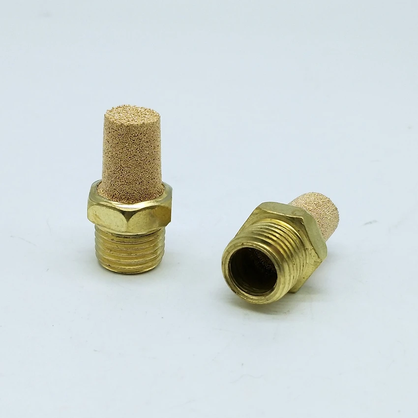 10pcs/lot  Exhaust Muffler 1/4'' Pneumatic Plugs Silencer Fitting BSL-03 Pneumatic Muffler Exhaust Noise Filter Muffler