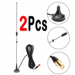 Best 2pcs Mini SMA-Female Radio Walkie Talkie Mobile Car BAOFENG Antenna Vhf Uhf Booster NAGOYA UT-108UV For UV5R Bf-888s PUXING