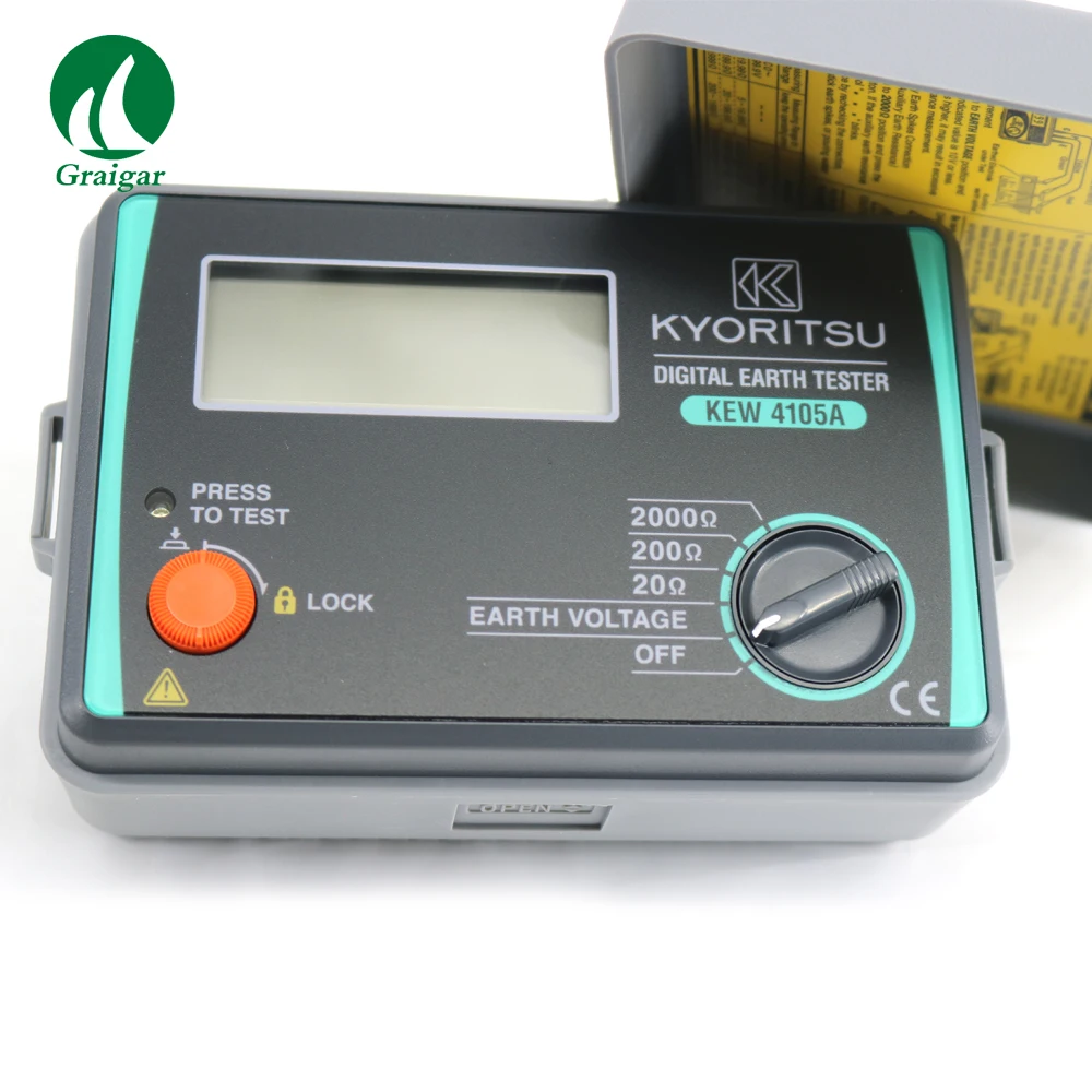 KYORITSU 4105A DIGITAL DISPLAY Earth Resistance Tester Original Authentic