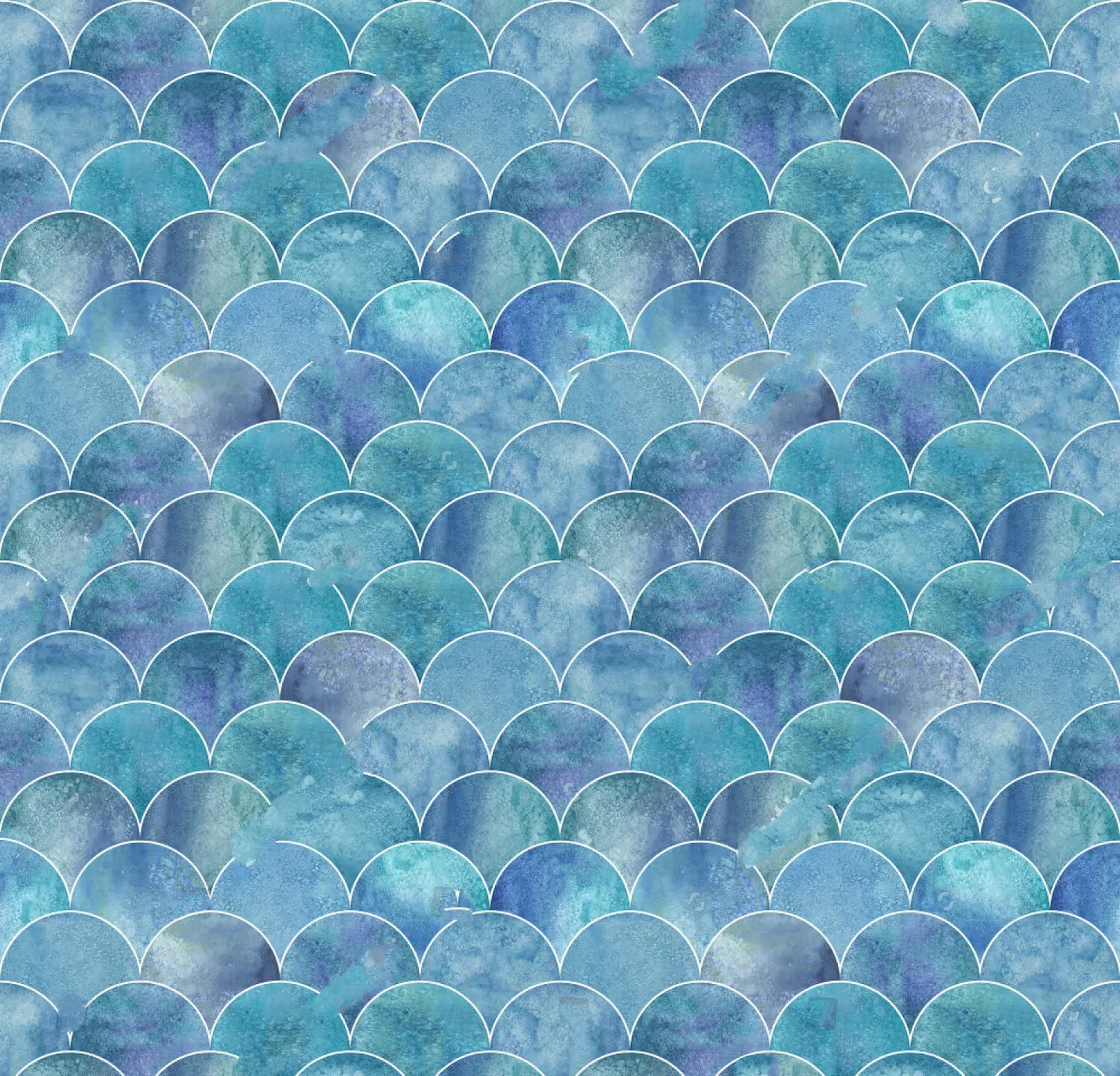 

Mermaid Fish Scale Ocean Wave Blue backdrop High quality Computer print birthday backgrounds