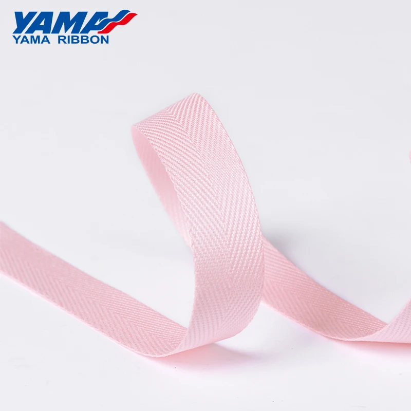 YAMA-Twill Ribbon for Crafts, 100% Polyester, Hand Made Woven Bow Gift, 50Yards Per Roll, 9mm, 16mm, 19mm, 25mm, 38mm