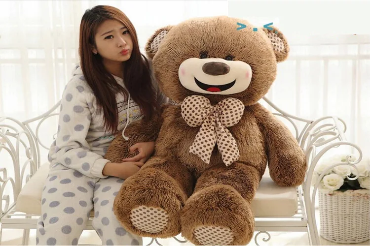 200cm happy bear doll toy Stuffed toys for girls valentines day gift 78inch Plush Toys dolls stuffed animals bear doll TOY girl