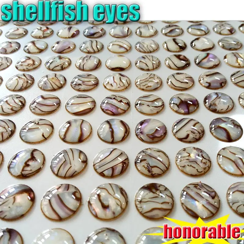 

2023 HOT shellfish lure lifelike eyes size 4MM-5MM-6MM-8MM number:300pcs/lot size:BH-1